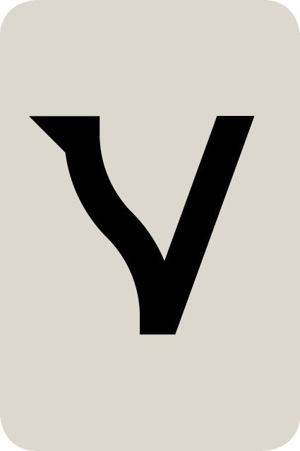 De letter V