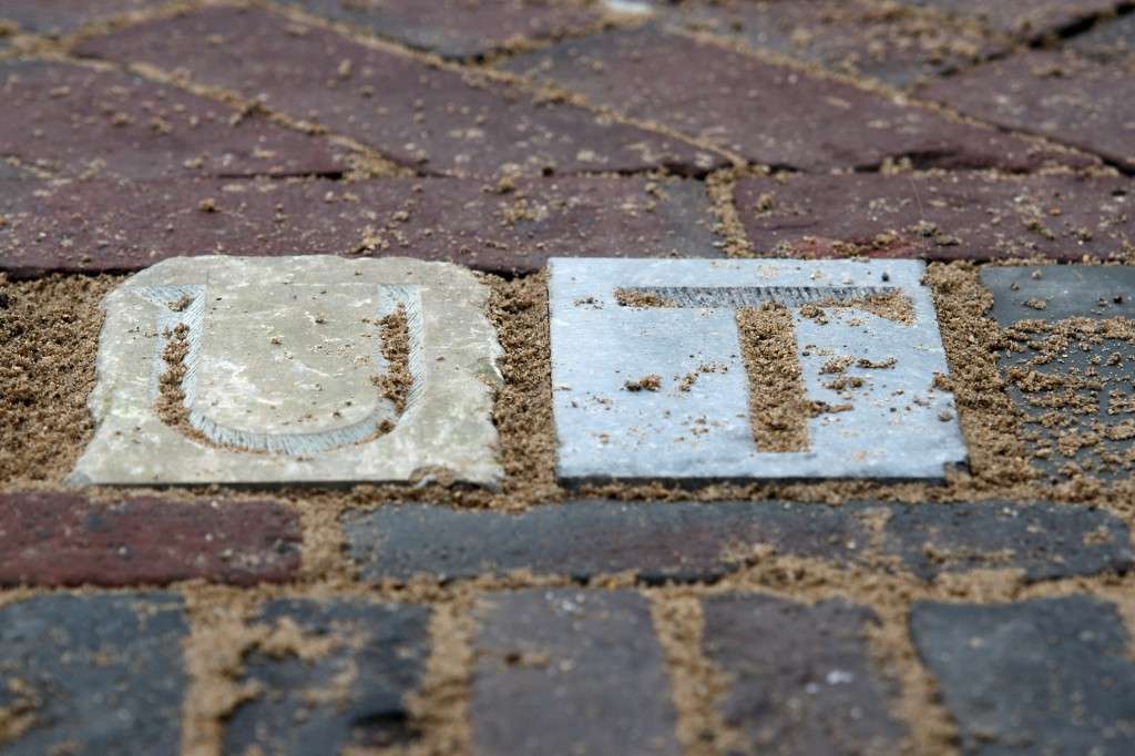 Letters ter proef geplaatst voor Oudegracht 279 op 21 februari 2012 dan aan Dijk Sijtsma voor foto Letters ter proef geplaatst voor Oudegracht 279 op 21 februari 2012