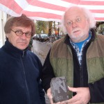 Letter 671 met steenhouwer Karel Mol en deelnemer Wim Ponsen